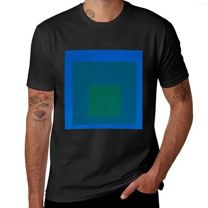 Men's Polos Josef Albers - Study For Homage To The Square: Beaming T-Shirt Vintage T Shirt Graphic Shirts Clothes Men