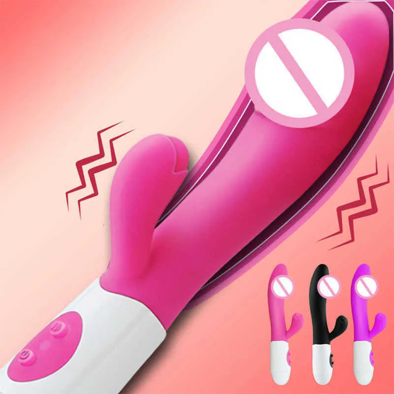 Vibratore del coniglio G Spot vibratori per la stimolazione del clitoride per donna Orgasmo vaginale Masturbazione Dildo vibrante