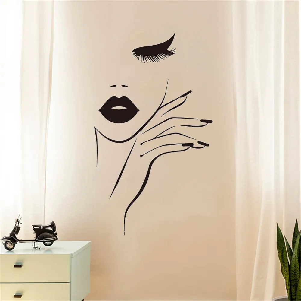 ARWY® Salon Wall Stickers Nail Salon Decor Polish Manicure Pedicure Beauty  Salon Wall Window Decal Sticker Art Quote : Amazon.in: Beauty