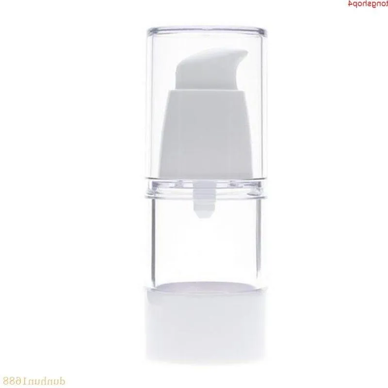 15ml Transparent rechargeable vide en plastique bouteille de parfum pompe sans air conteneurs sous vide pour cosmétiques distributeur de voyage # 35goods Jcoea