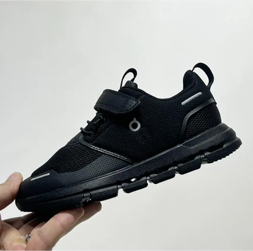 On Runn Cloud Shoes Toddler Kids Sneakers Federer Designer Boys Clouds Clouds Trening i Cross Trainning Shoe Runner Black White Blue Sports Classic