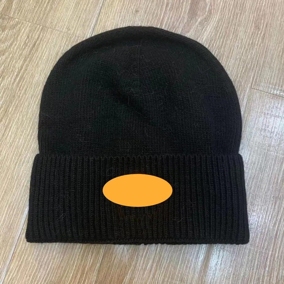 Ull beanie hatt skalle kepsar vinter varma skid hattar mössor svart unisex