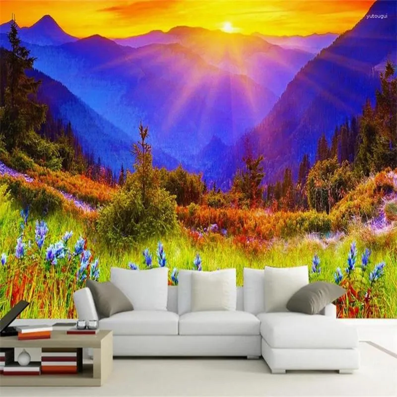 Wallpapers 3D Room Wallpaper Landscape Custom Modern Po Park Wild Mountain Scenery Non-woven Decor