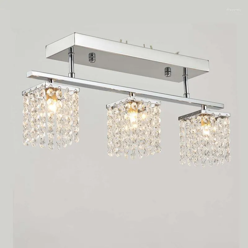 天井照明高品質のクリスタルランプ3つの光源G9 LED屋内ランプリビングルームの光沢照明