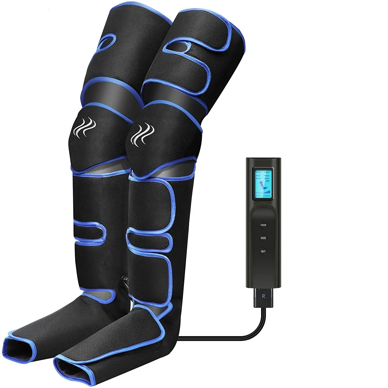 Masajeadores De Piernas Masajeador De Piernas Con Compresion De Aire Pie Pantorrilla Muslo Rodilla Masajeador Para Circulacion Alivio Del Dolor 6 Modos 3 Intensidades Calambres Edema 230822 De 70 19 D...