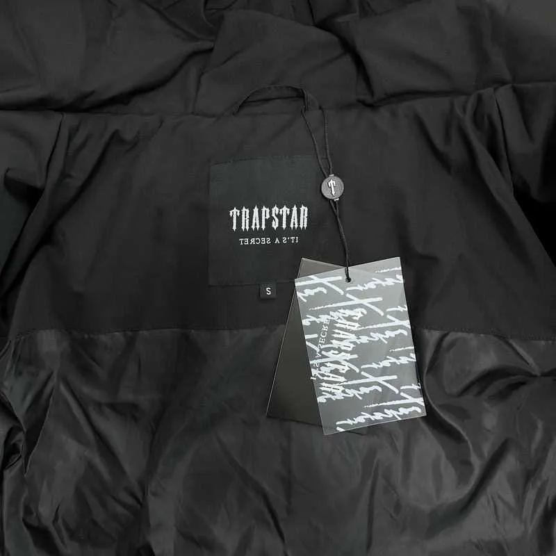 2024 nova trapstar londres hyperdrive técnico puffer-preto edição jaqueta quente roupas masculinas