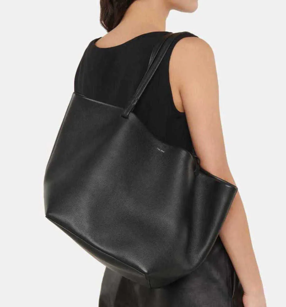 2024 The Row Designer Bags Leather Small Crowd Layer Cowhide Shopping Shoulderclassic Toteバッグ