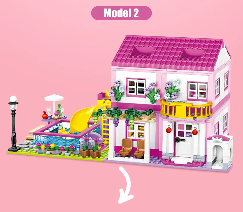 DIY Summer Villa Building Blocks - City House, 3-in-1 Garden & Flower ...