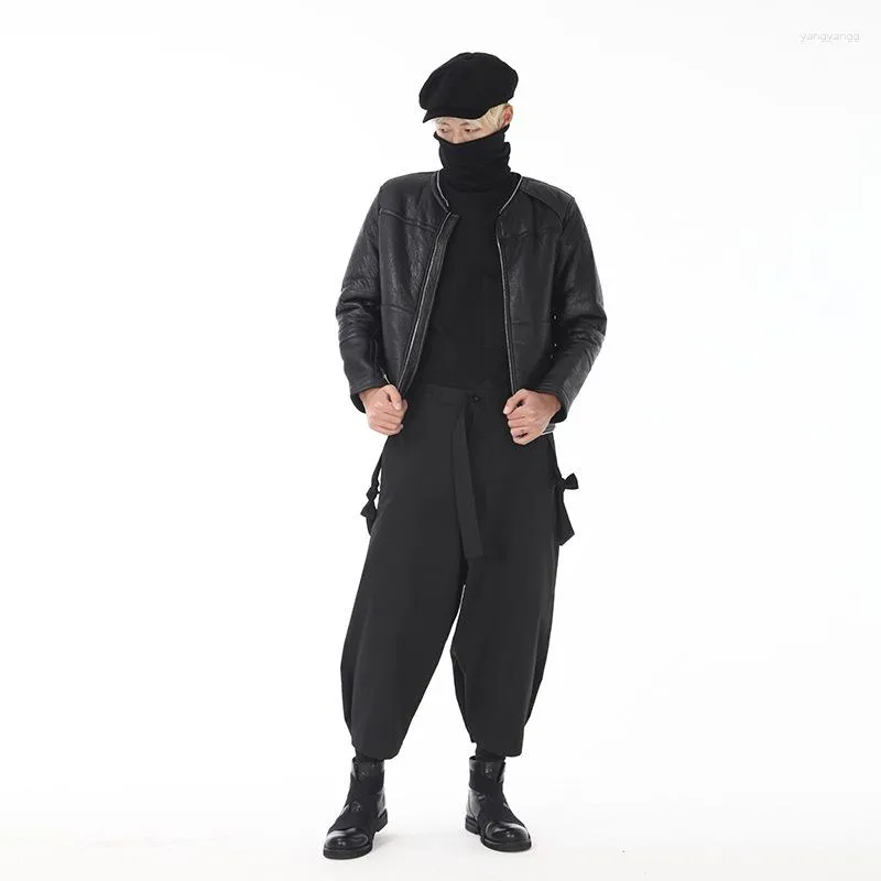 Pantalon Homme Baggy Printemps Et Automne Style Yamamoto Mode Rétro Décontracté Grande Taille Neuf Minute