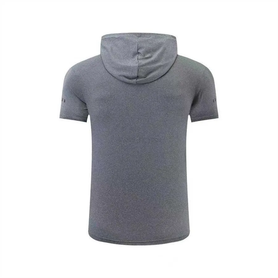 LL-6693 summer quick-drying running clothes fitness clothes European and American men's sports T-shirt short-sleeved hoodie Please check the size chart to buy