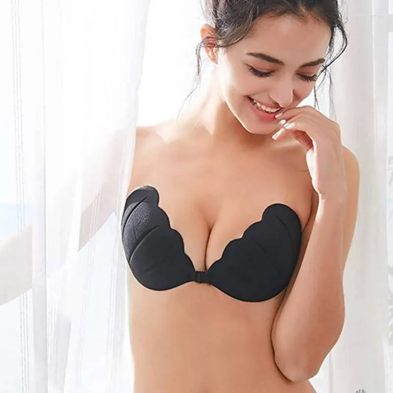 Silicone Sticky Backless Bra Strapless Push Up Seamless Self