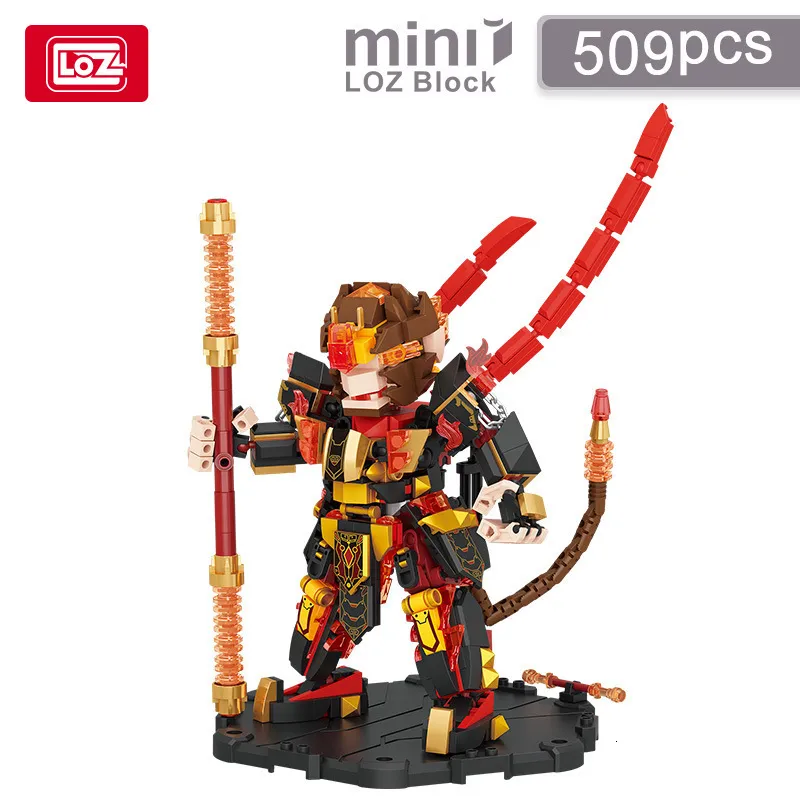 Loz Mini Qute Bricks Cartoon Monkey King Model Brinquedos 2183 2188 230821 1 223 DHgate