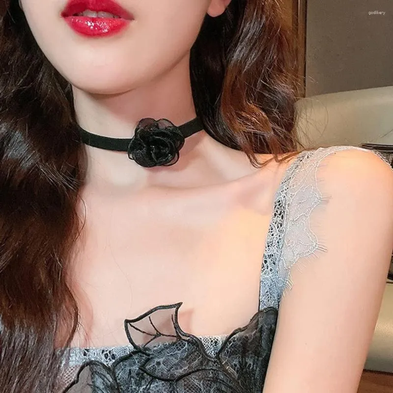 Suede tie choker necklace deals