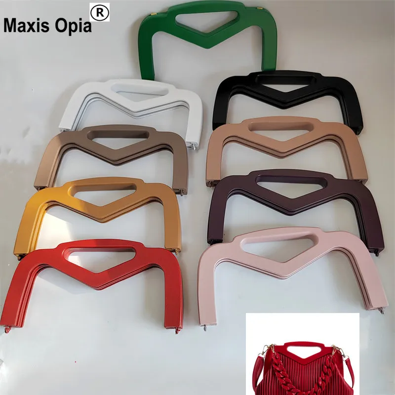 Väska delar Tillbehör 1 Set Partihandel Träväska Frame Trägromaterial Diy Bag Frames Sy Clutch Handle Hardware Coin Purse Frame Obag Hanger 230822