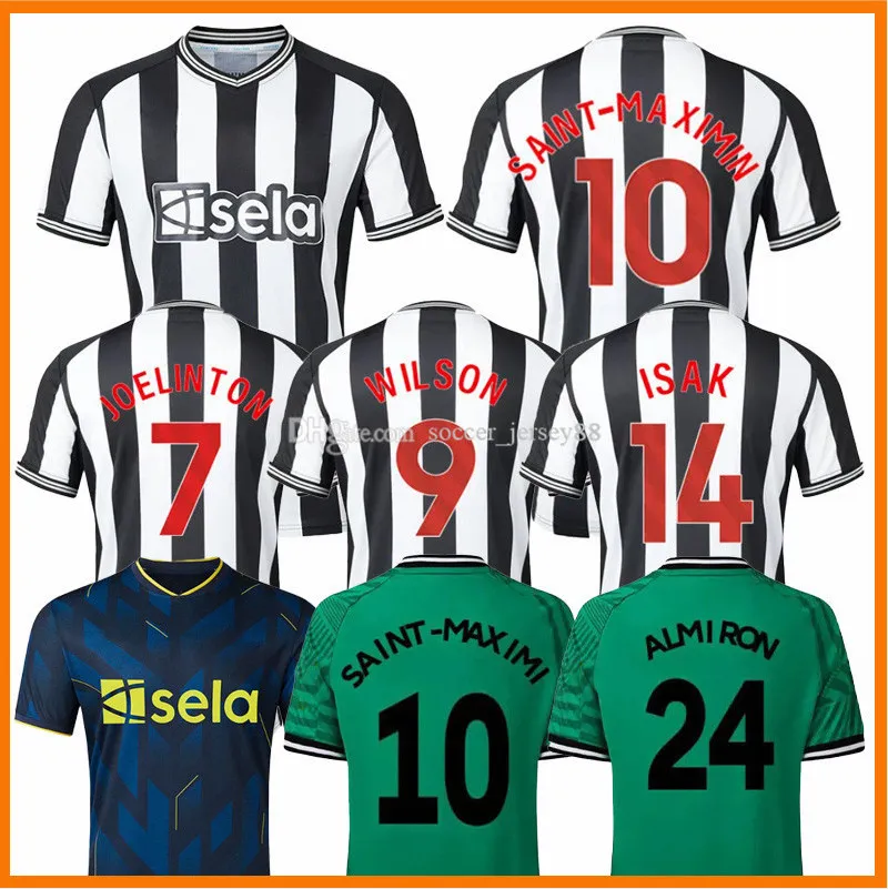 23 24 Soccer Jersey WOOD 2023 2024 BRUNO G. WILSON SHELVEY ALMIRO 2023 2024 Away Black TRIPPIER Football ShirtS MAXIMIN Men kit Kids uniforms