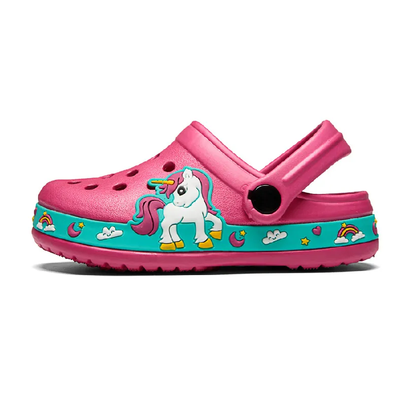 Sandales Bébé Enfants Croc Chaussures D'été Sabots Licorne Plage Sandales Enfants Jardin Garçons Filles Doux Antidérapant Intérieur Extérieur Toddler Pantoufles 230821