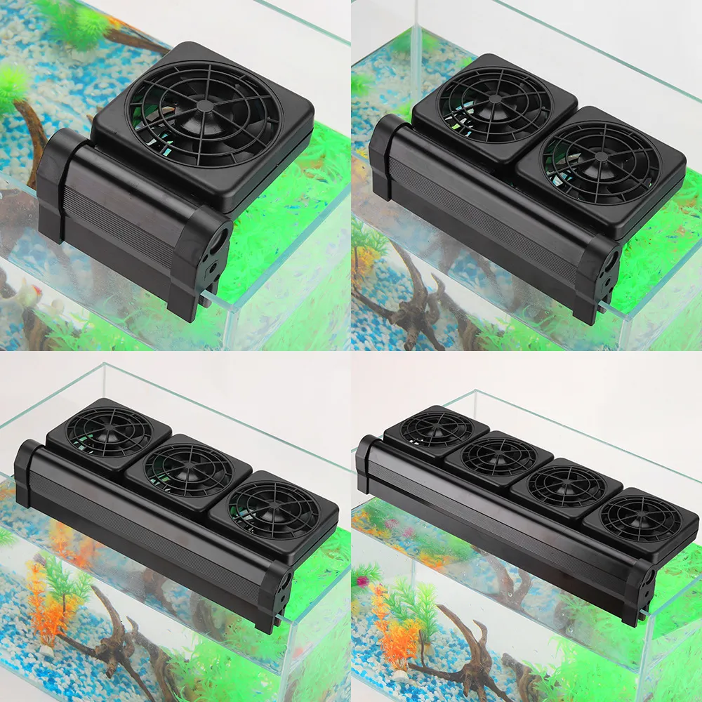 Filtration Heating Aquarium Fish Tank Cooling Fan System Chiller Mute Temperature Controller 123456 Set Cooler Marine Pond Accessories 230821