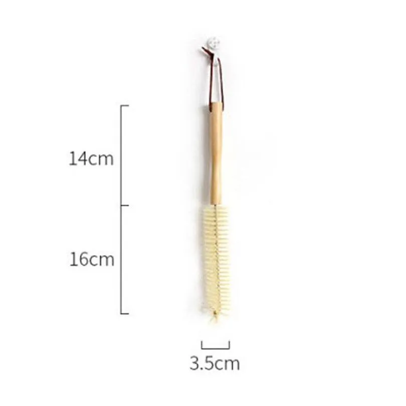 Temizlik fırçaları Japon tarzı ahşap uzun saplı kayın fincan şişe mutfak malzemeleri ev aracı lx3006 Bırak teslimat ev ga dh5xk