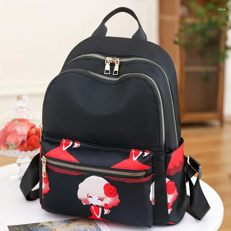 Nylon Backpack for Women, Lightweight Travel Shoulder Bag for Girls,  Fashion School Bags 2023
