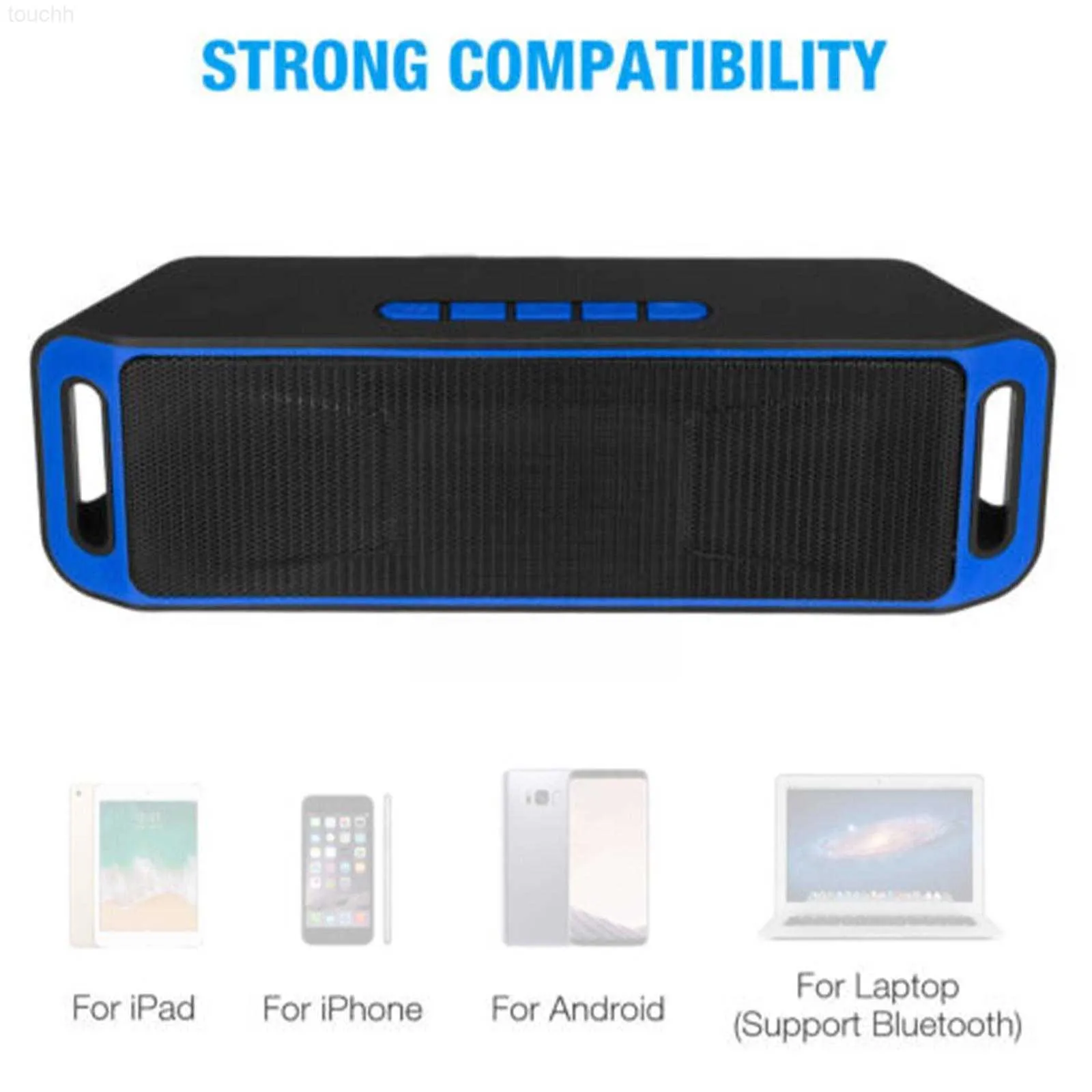 Hoparlörler Kablosuz Bluetooth Su Geçirmez Açık Stereo USBTFFM Radyo Mini Taşınabilir Bas Boombox Hoparlör U Disk Dual S9i8 Z0317 L230822