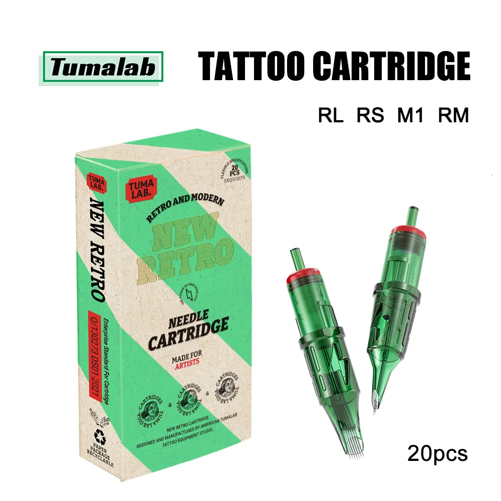 Tatueringsnålar tumalab tatuering nål kort nål tatuering patron 08#10#12#rl rs 1020pcs tatuering nål engångstatuering leveranser 230821