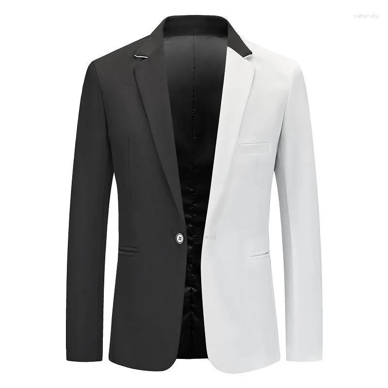 Herrenanzüge Mode Casual Männer Farbe passende Blazer White Red Jacke Großgröße Anzug Trend Business Party Blazer