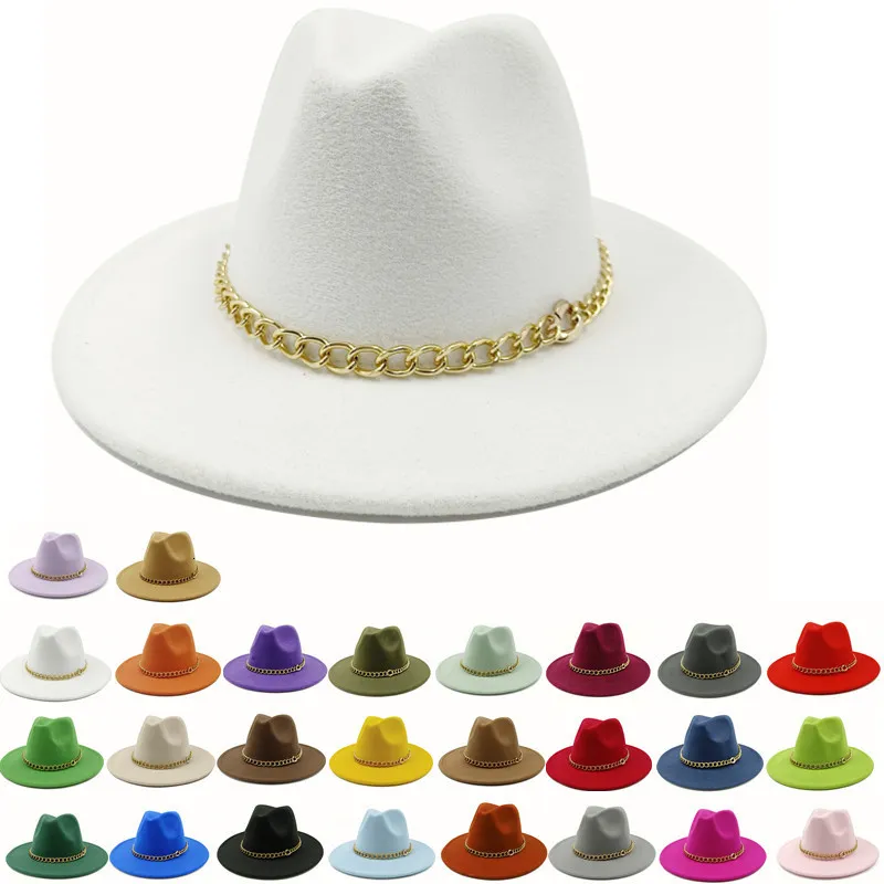 Wide Brim Hats Bucket Purple fedoras wide brim hat Panama felt for male jazz church top cap british women hats men 230821