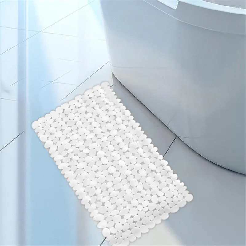 Tapis de bain PVC tapis antidérapant 70x36cm salle de bain douche bain baignoire tapis de sol anti-dérapant avec ventouses fournitures ménagères