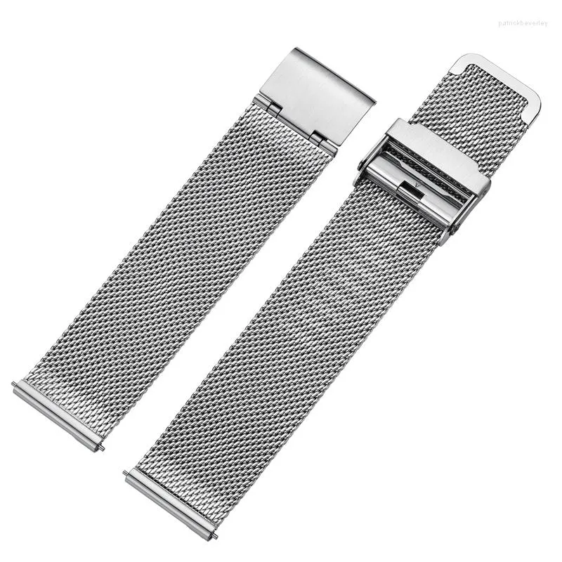 Titta på band 20mm Milan Mesh Strap Classic rostfritt stål Watchband Accessories