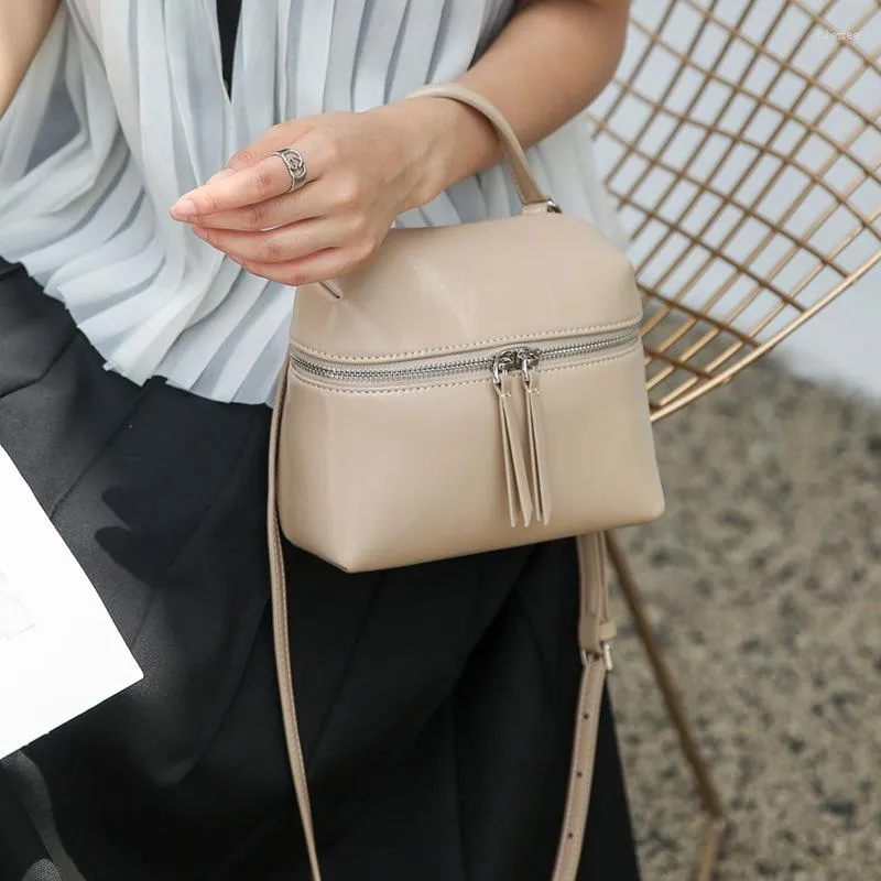 Bolsas de noche Doble cremallera Mujeres Bolsa de hombro Calle Simple Bolso Femenino Casual Mini Crossbody