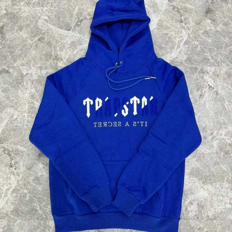 Blue Clothing Sets Trapstar London Sweatshirt Embroidered Ladies Hoodie Hot Sell Men s Sportswear Coats Celebrity Identical