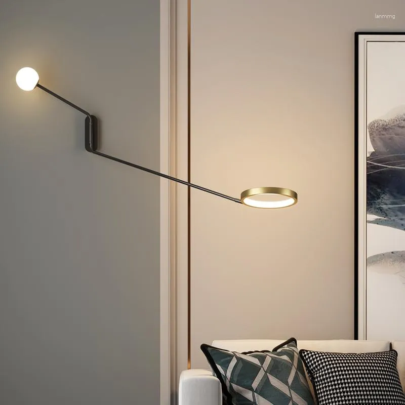 Vägglampa nordisk minimalistisk kreativ heminredning sovrum sovrum bakgrund lägenheter trappa veranda gång ledande ljus fixtur