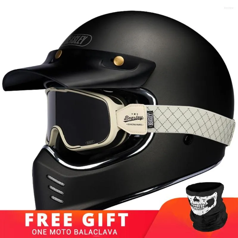 Motorradhelme Helm Roller Retro Vintage Männer Frauen Dot zertifiziert Motocross Motorrad Professional