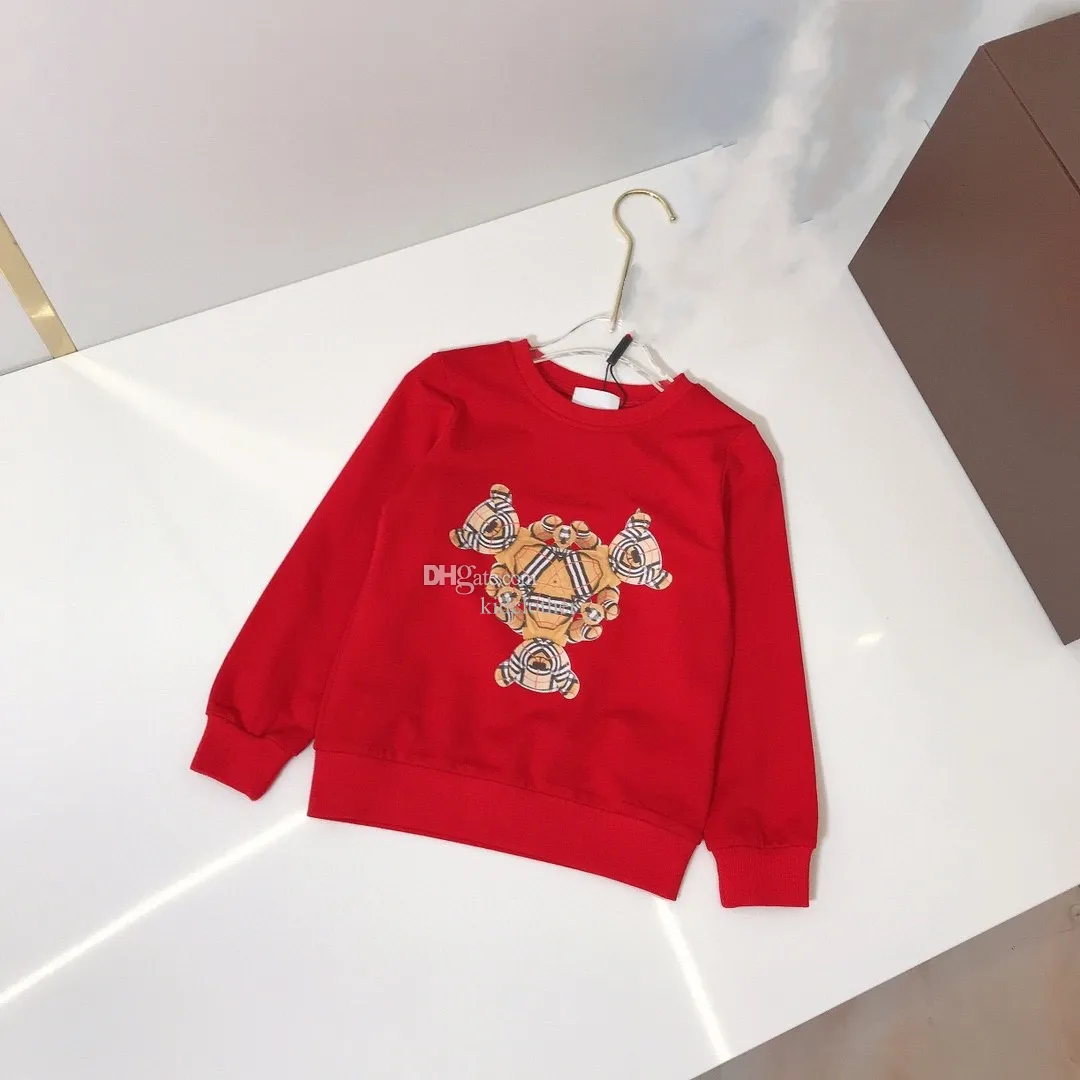 Çocuk Tasarımcı Sweater Çocuk Sweaters Bebek Giysileri Kızlar Erkek Sokak Giyim Gevşek Mektup Sıcak Uzun Kollu Giysiler Fasion Tasarım Bahar Sonbahar Kış