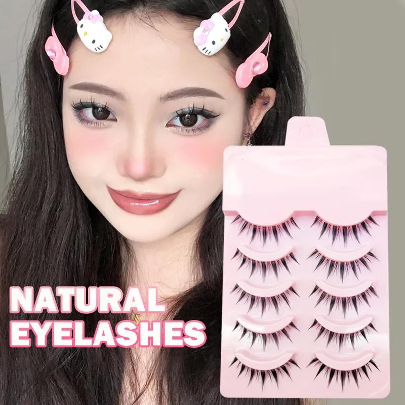 Valse wimpers Manga Lashes Soft Natural Dikke dagelijkse dating make -up pispy 230821