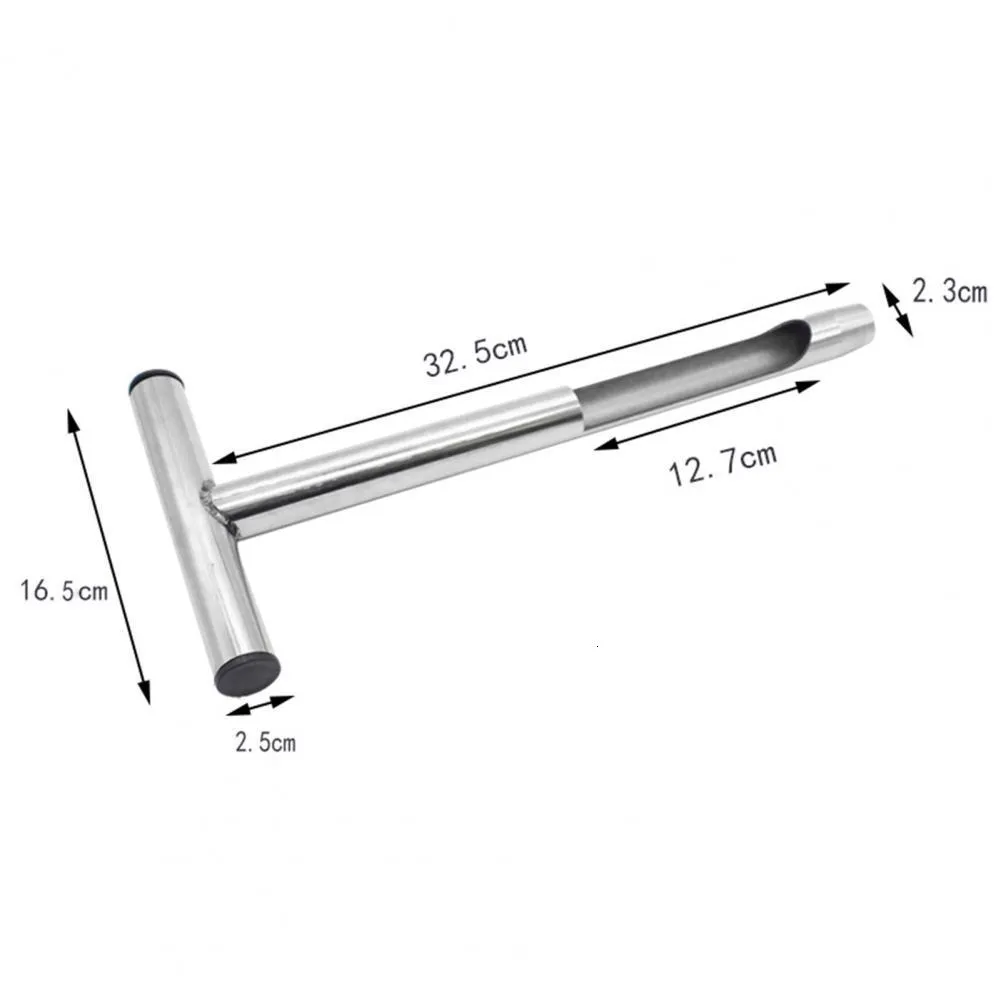 Autres outils de jardin Sonde d'échantillonnage de sol réutilisable couleur argent haute efficacité sondes de test de poignée de style durable pour la cour 230821