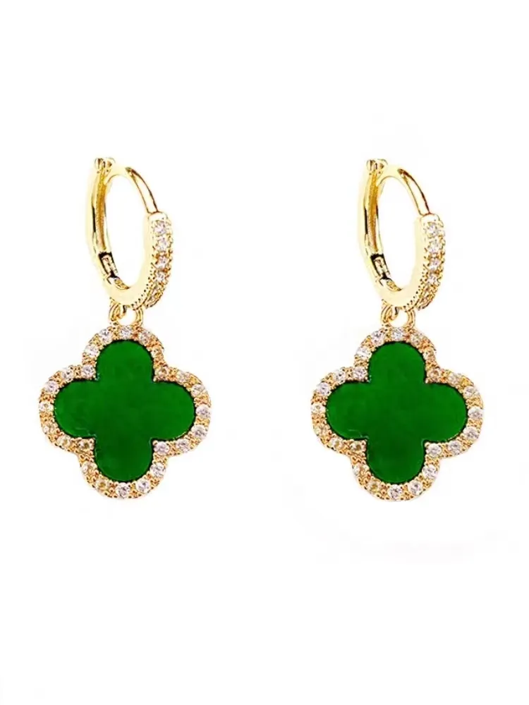 Clover earrings deals