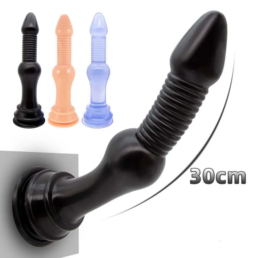 Anal Toys Super Thick Plug Soft Pärlor med stark sugkopp Vuxenprodukter Butt Sex för kvinna 230821