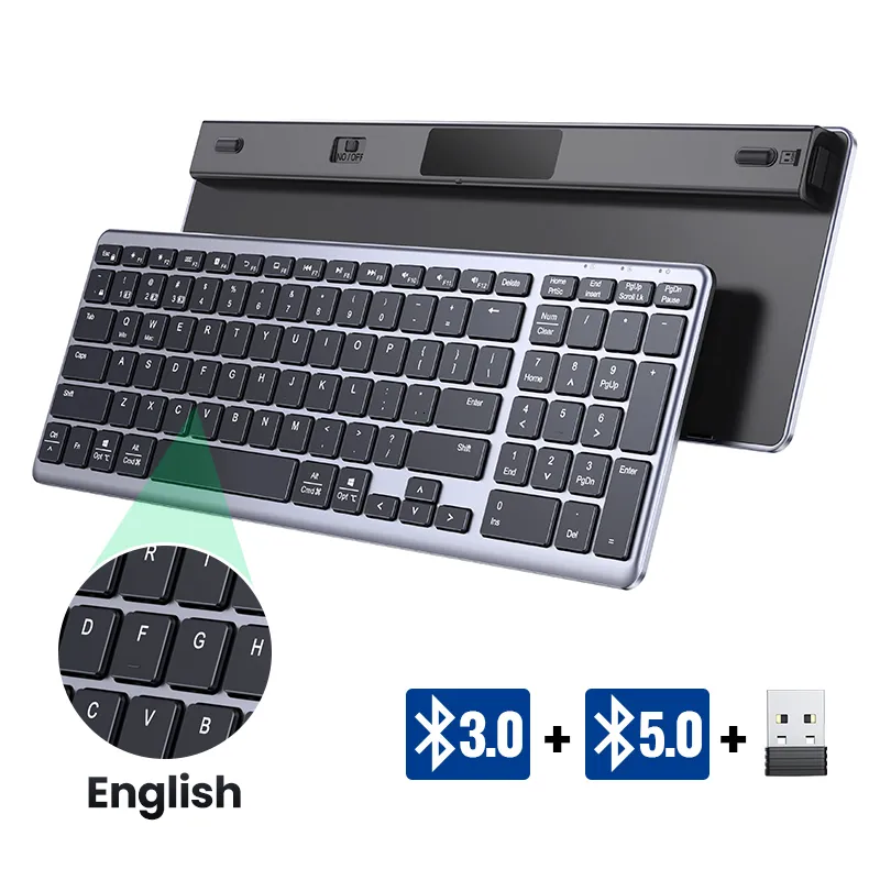 Teclado bluetooth,teclado inalámbrico,teclado inalambrico,teclado para  tablet,2,4G inalámbrico Teclado mecánico para jugar