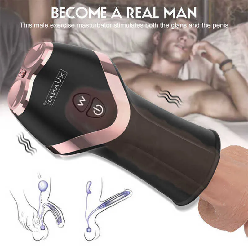 Massagegerät, Vibrator für Männer, männlicher Masturbator, automatische Penisvergrößerungspumpe, realistische Vagina