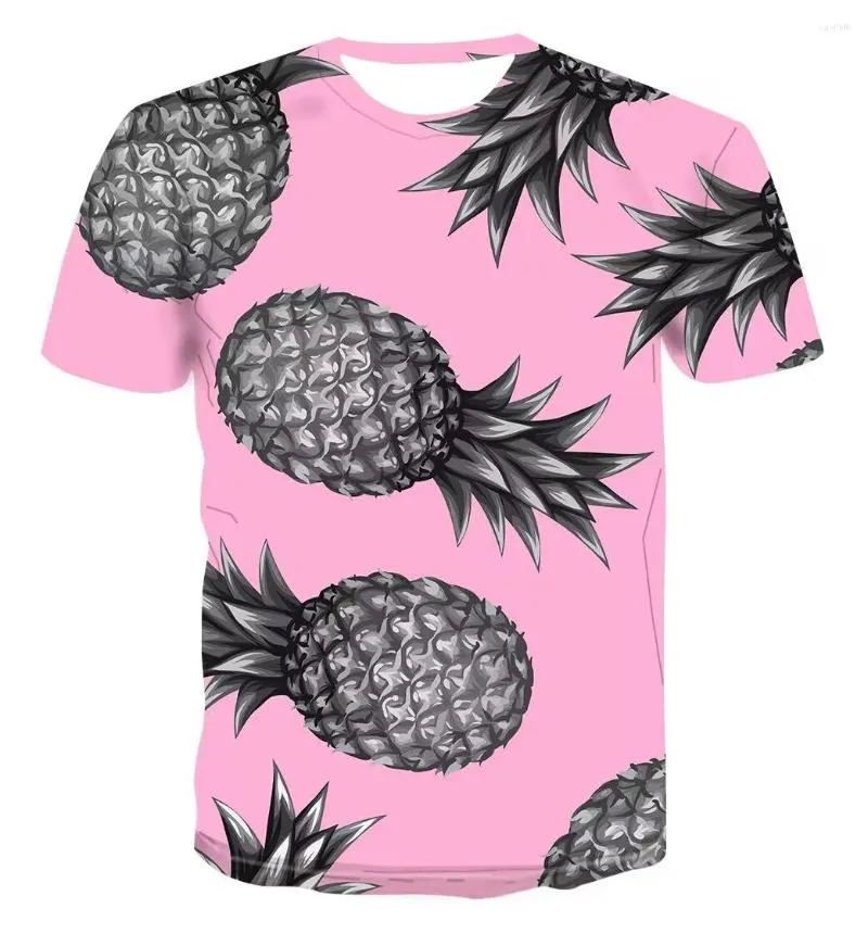 Camisetas masculinas Personalidade de verão frutas tumultos hd de camiseta moda hip hop de manga curta abstrato abstrato harajuku roupas de qualidade criativa de qualidade