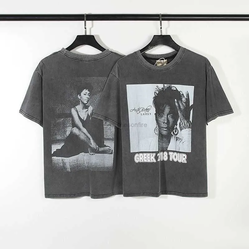 Vêtements de mode de créateurs T-shirts de luxe pour hommes T-shirts Jerry même figure American High Street Fashion Brand Wash Vintage T-shirt à manches courtes pour hommes et femmes en vrac 2023