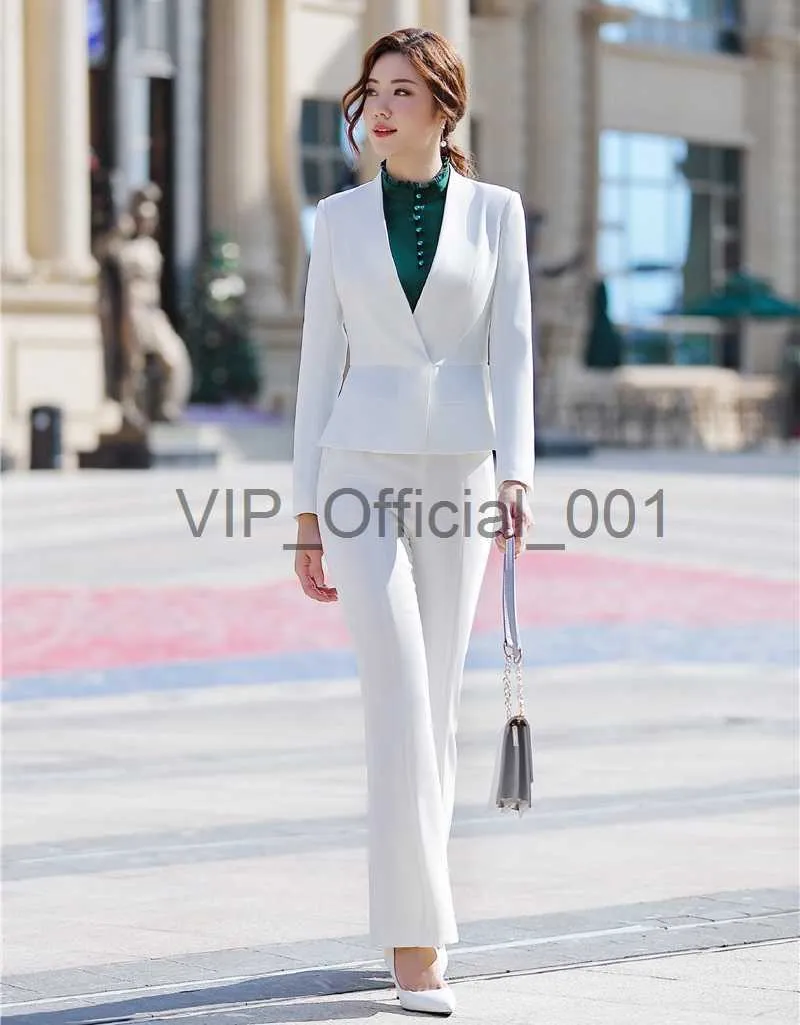 Winter white formal pant suit cheap