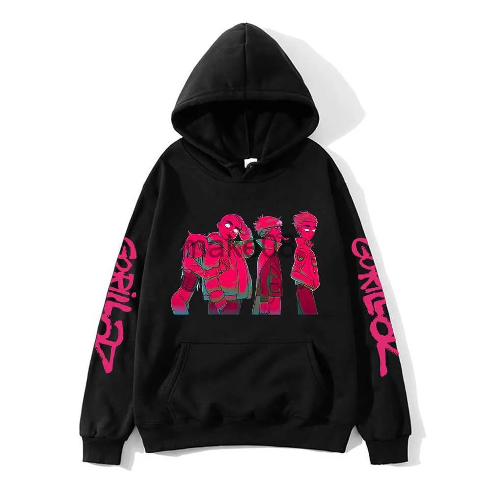 Herrtröjor tröjor gorillaz hoodie nya album Kids unisex musikband tröjor länge ärm cracker flickor kläder höst baby pojkar kläder j230823