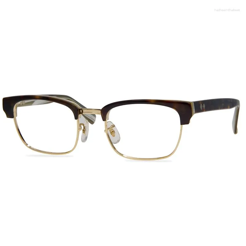 Solglasögonramar Eoome Design Eyewear Hand Made Desinger Unisex Högkvalitativ optisk fyrkantig metallacetatförsäljning