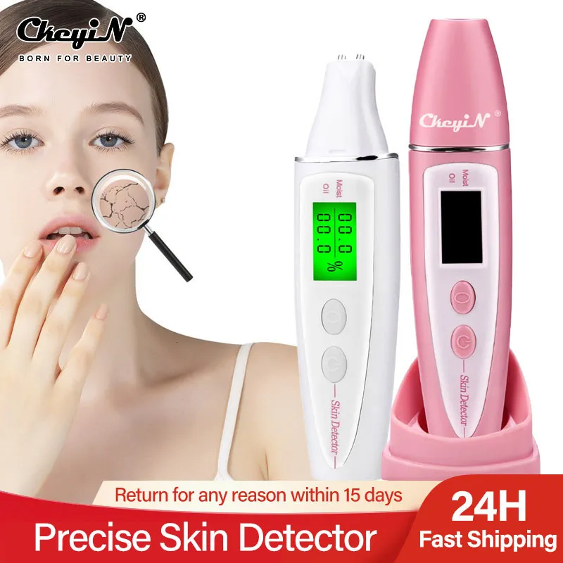 Face Massager Precise Rilector LCD Digital Skin Oil Tester Umidità per cure con Bio Technology Sensore Lady Beauty Tool Strut Spa Monitor 230823