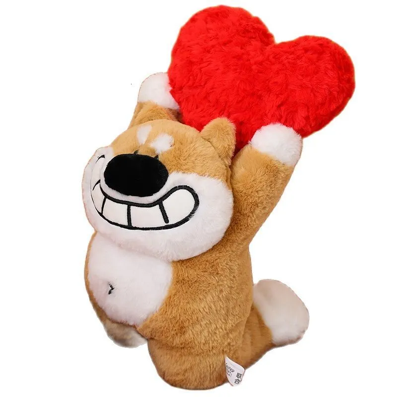 Poupées en peluche 35 cm Kawaii Courtship Love Puppy Animaux Chien Jouets Dessin animé Peluches Confort Doux Filles Cadeaux d'anniversaire Décor 230823