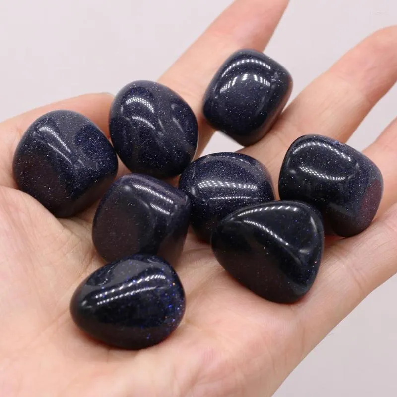 Decoratieve beeldjes Blue Sandstone Stone Healing Quartz Ore Miner Specimen Ruwe Rock Energy Ornament Home Decoration Diy Gift