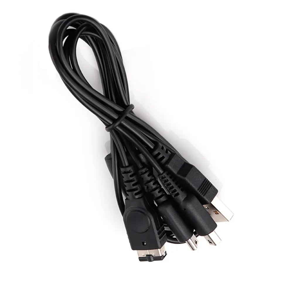 Câble de chargement USB 3 en 1 de 1.2M, cordons de chargeur pour Console NDSI NDSL GBA SP