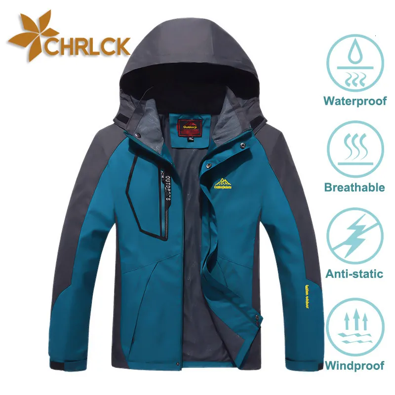 Açık Ceket Hoodies Chrlck Erkekler Su Geçirmez Yürüyüş Ceketi Büyük Boyut Rüzgar Geçirmez Rüzgar Dergisi Kamp Avcılık Koşu Trekking Balıkçı Ceket Erkekleri Açık Mekan 230823